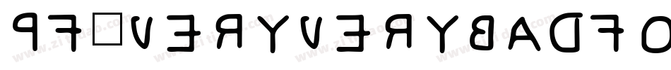 Pf_veryverybadfont7 Inverted字体转换